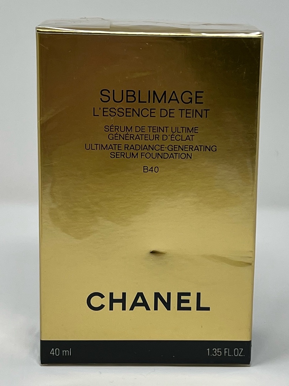 CHANEL Sublimage L’Essence de Teint Ultimate Serum Foundation, shade B40, 40 mL